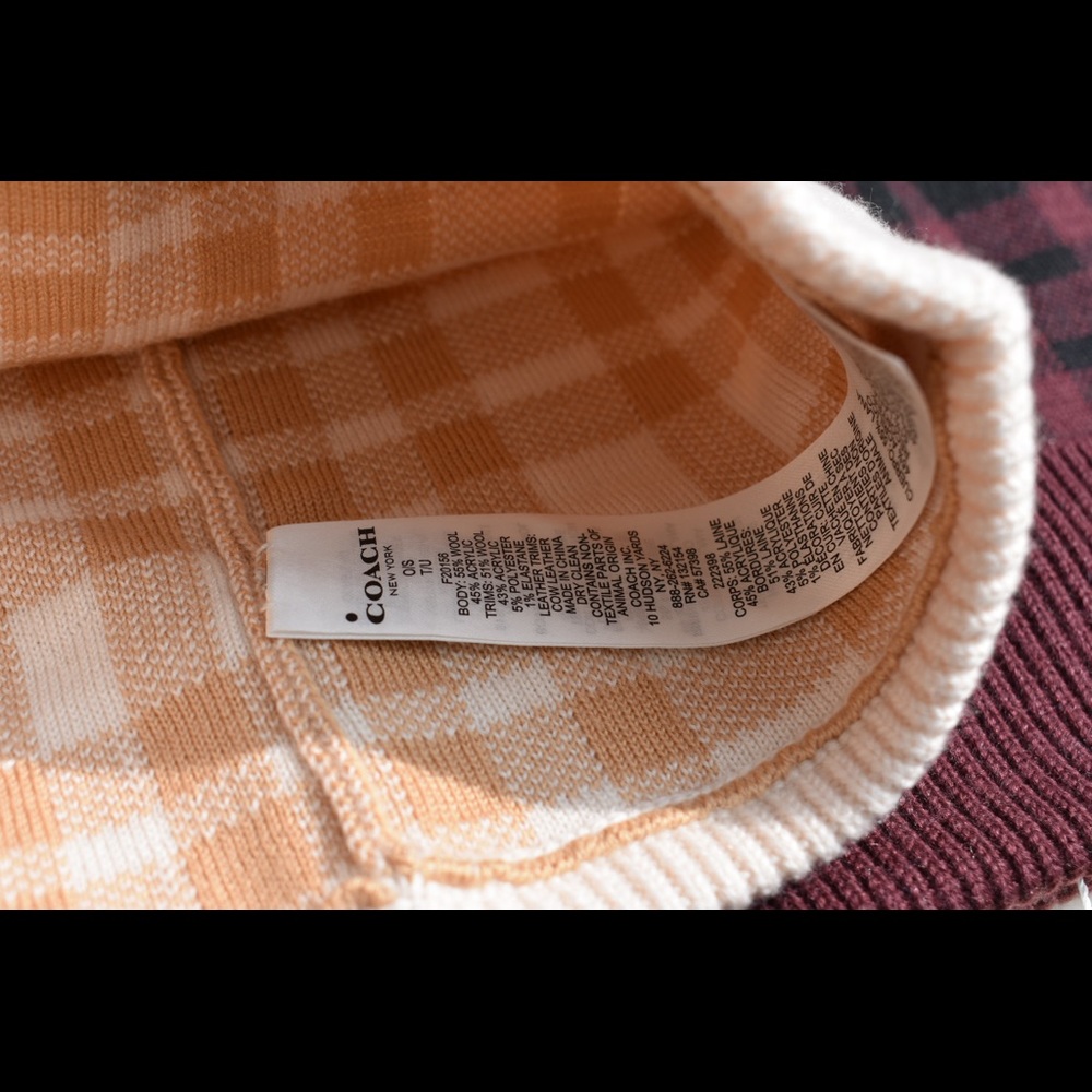 READ DESCRIPTION CAREFULLY ❄️ Coach Plaid POM Hats ❄️ - Picture 7 of 12